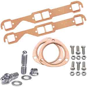 Copper Exhaust and Collector Gaskets with Stainless Steel Header Stud Kit SB-Chevy