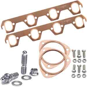 Copper Exhaust and Collector Gaskets with Stainless Steel Header Stud Kit SB-Ford