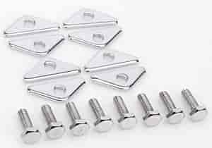 Chrome Valve Cover Clamps Short Style