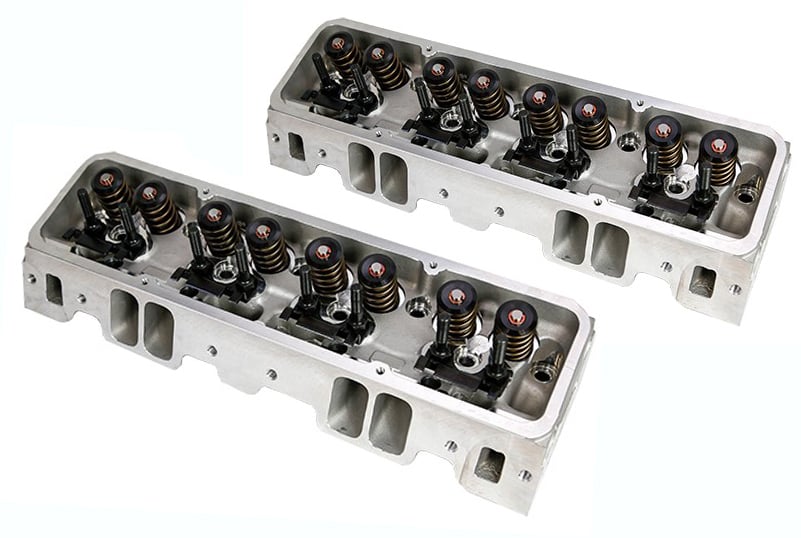 Project X Assembled Aluminum Cylinder Heads for Small Block Chevy (185cc)