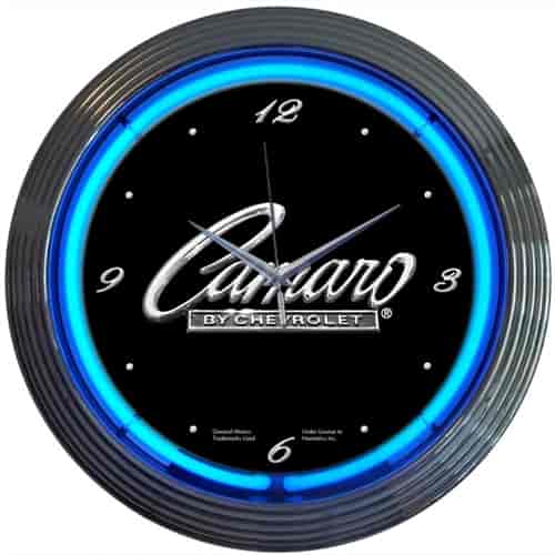 Camaro By Chevrolet Neon Clock