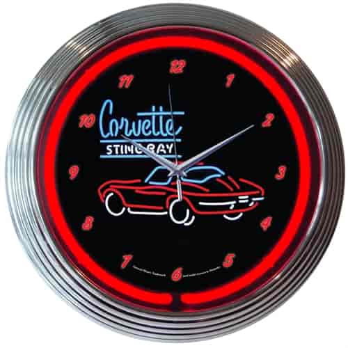 Corvette Stingray C2 Neon Clock
