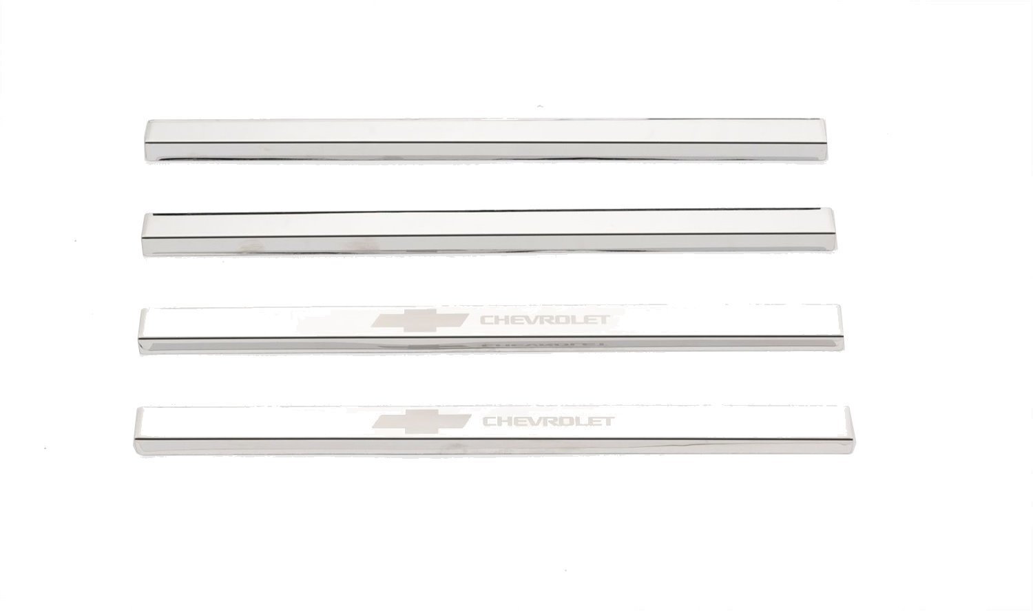 GM Licensed Products Door Sills Chevrolet Silverado LD-Regular Cab with Chevrolet Etching 4 Pcs