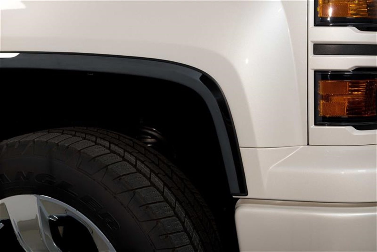 Black Platinum Fender Trim GMC Sierra LD-Full Replaces or fits on top of the OEM fender trim 1.5 Wid