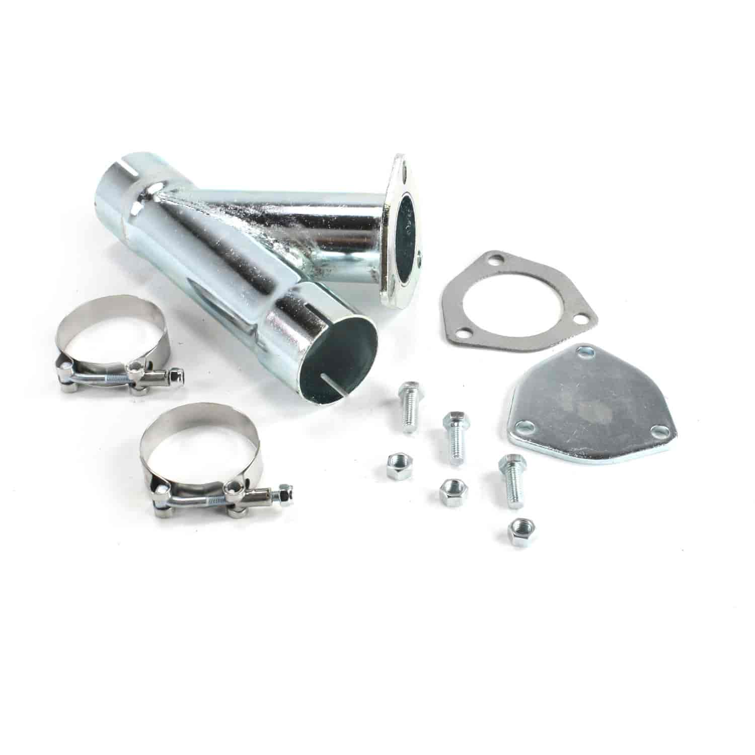 Patriot Exhaust H1129 Exhaust Cut-Out Hookup Kit 2 1/4 Inch Single