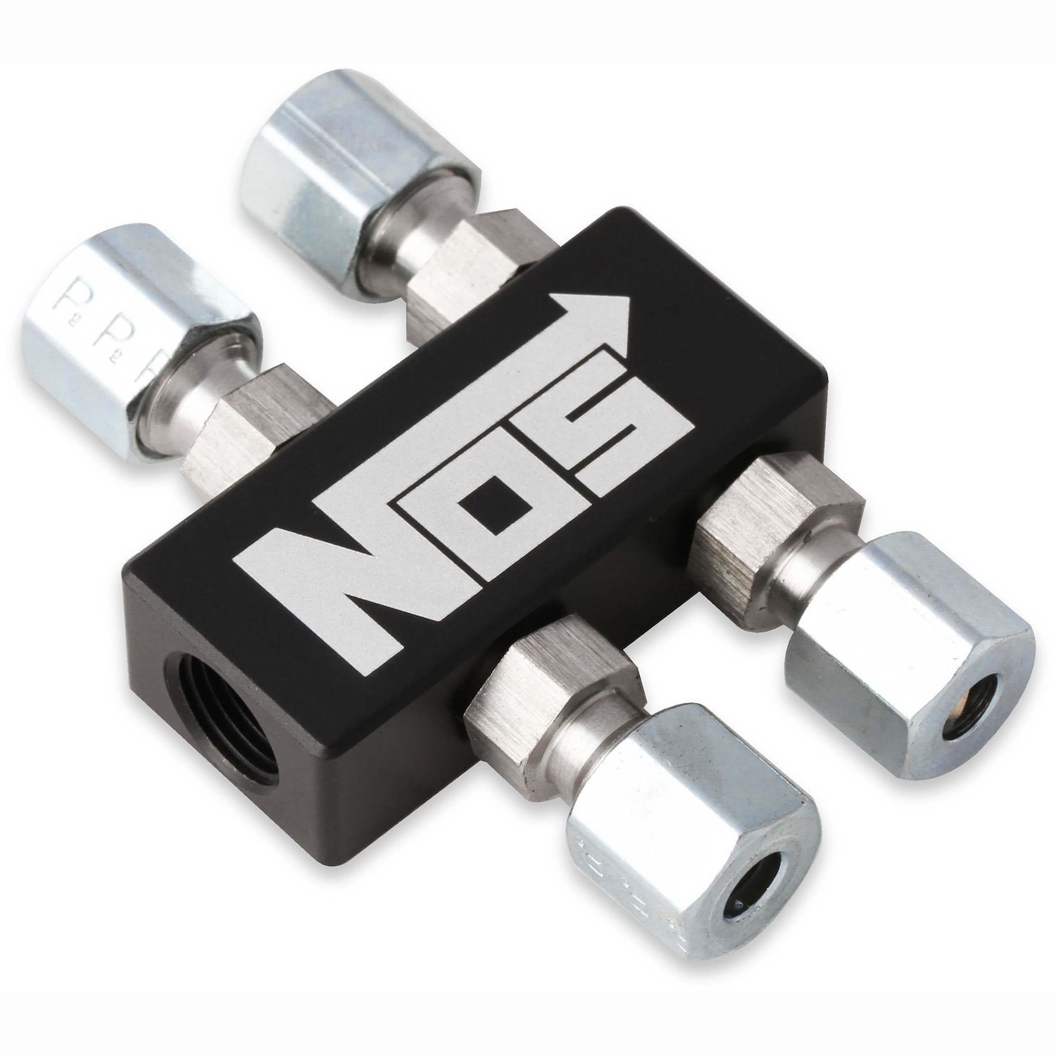 Distribution Block [(1) 1/8 in. NPT In, (4) 3/16 in. Compression Out]