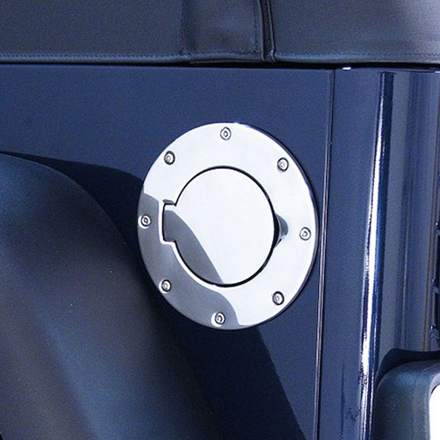 Stainless Steel Gas Cap Door for 1997-2006 Jeep Wrangler TJ