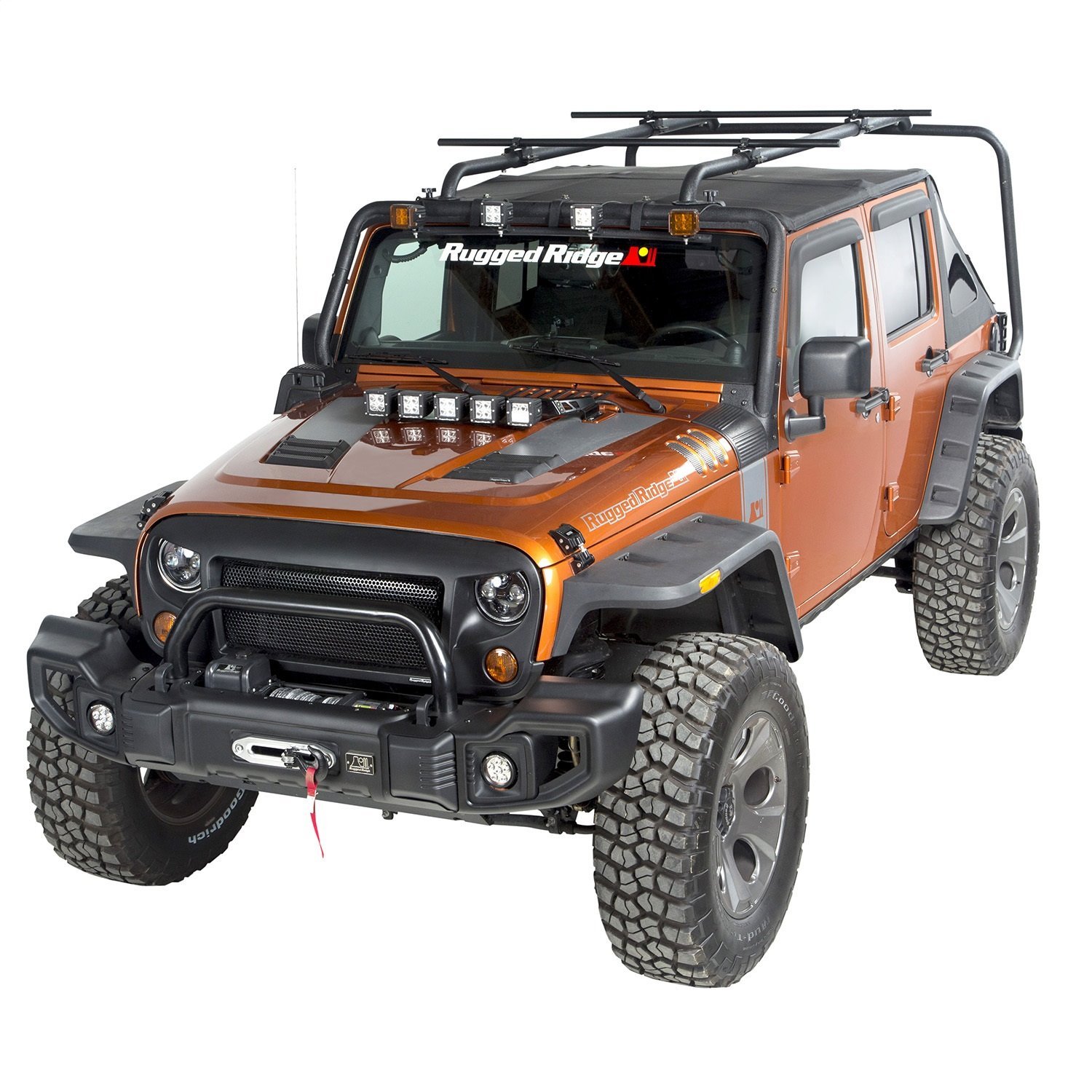 Sherpa Roof Rack Kit for 2007-2018 Jeep JK Unlimited Wrangler 4-Door