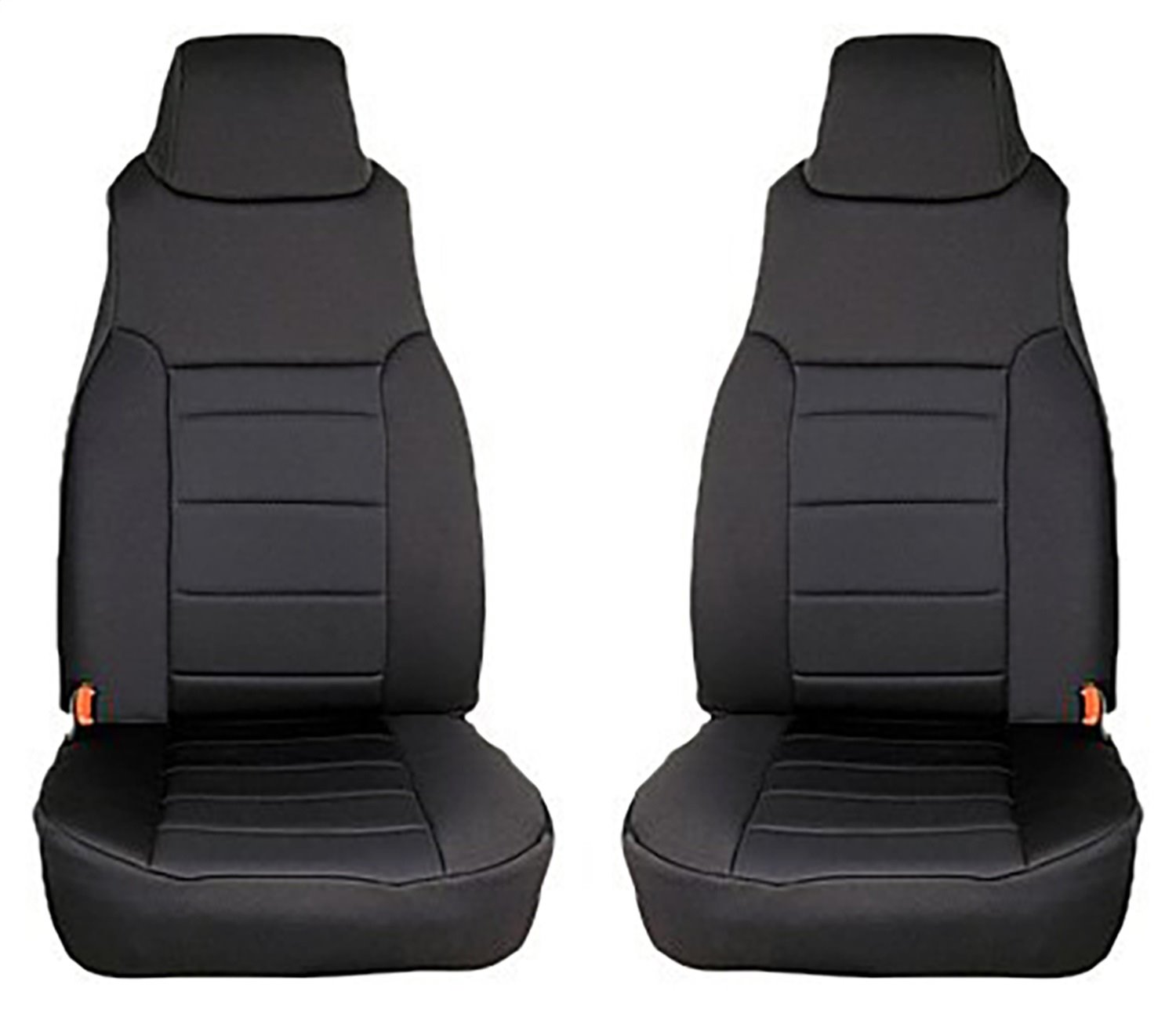 Neoprene Front Seat Covers for 1997-2002 TJ Wrangler [Black]