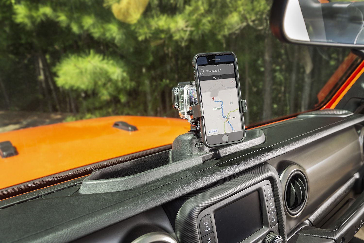 Dash Multi-Mount Phone Holder for 2018-2020 Jeep Wrangler JL