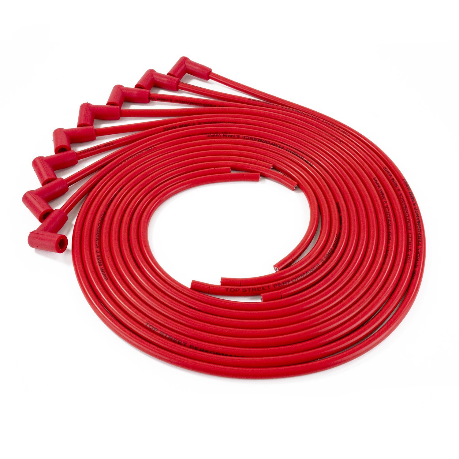 85290 Universal Ignition Wires, 8.5mm Red, 90-Degrees Plug Boots