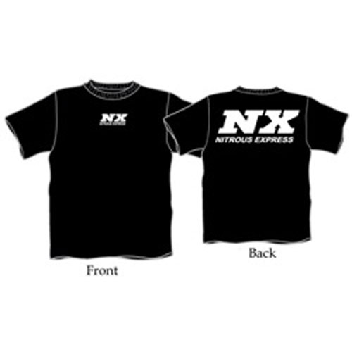 6X Black T-Shirt W/ WHITE NX