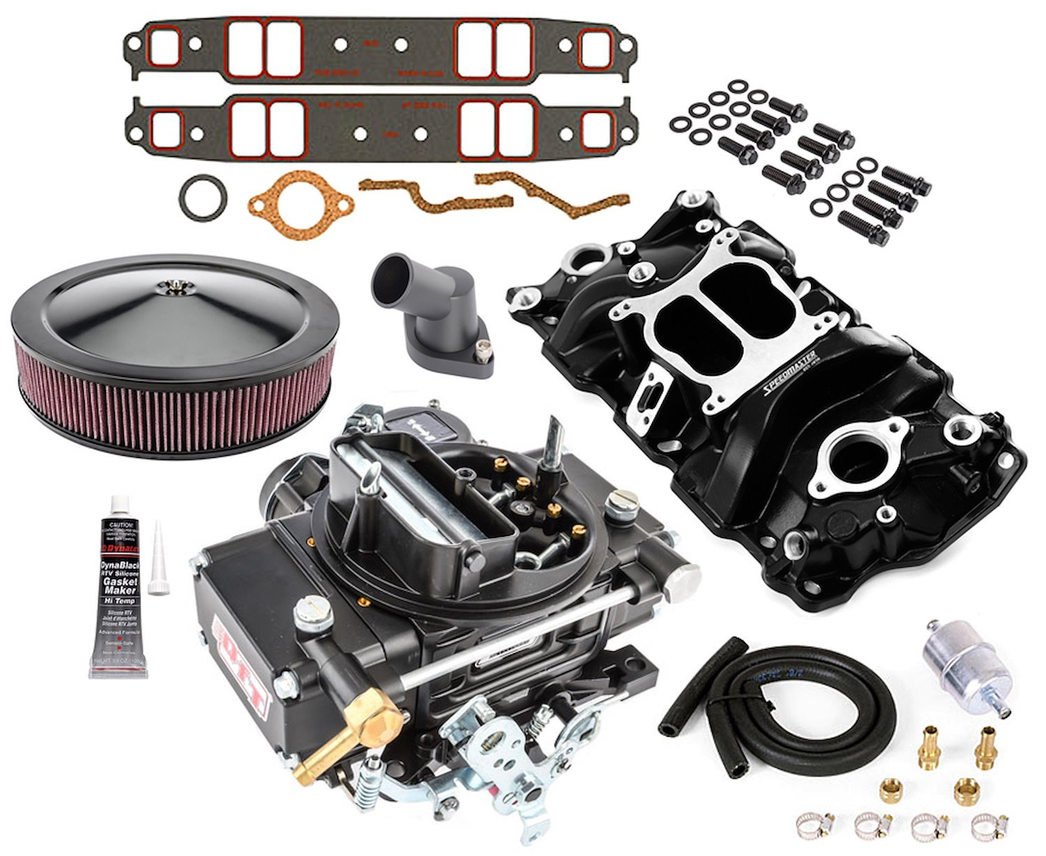 Intake Manifold & Carburetor Kit - Small Block Chevy