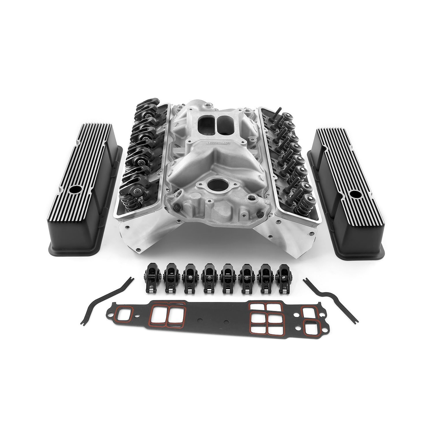 SuperStreet Series Top End Engine Kit Small Block Chevy 350 - Angle-Style Plugs