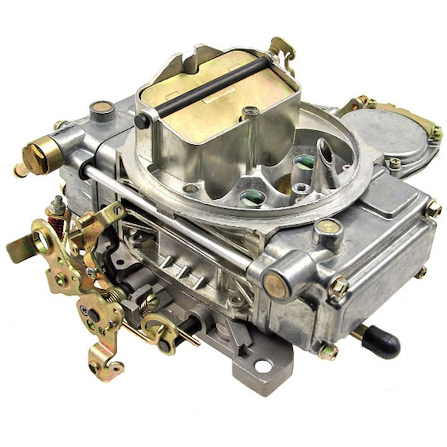Complete 610 CFM Natural Finish 4-Bbl Vacuum Secondary Carburetor Built in USA