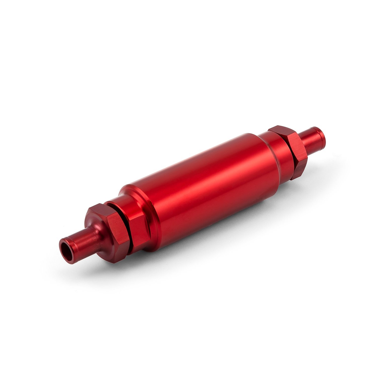 PCE132.1009.03 Inline Billet Aluminum Fuel Filter [9/16-18 - 9/16-18 Male, Red]
