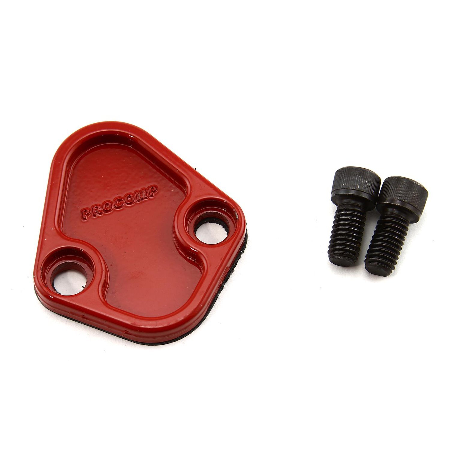 PCE140.1005 Universal Fuel Pump Block-Off Plate GM/Ford/Chrysler V8 [Red]