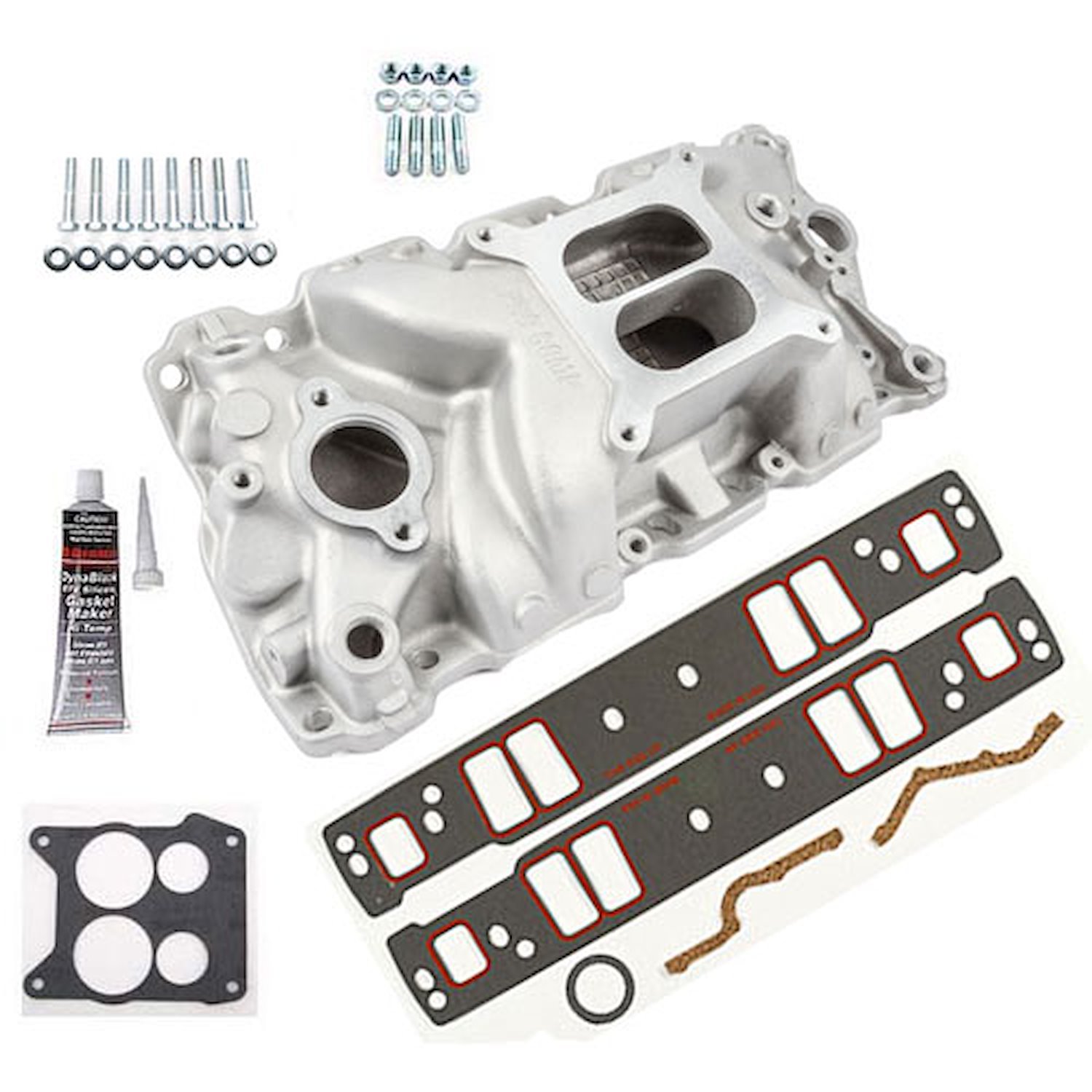 Qualifier Intake Kit 1957-1995 Small Block Chevy 350 Includes: