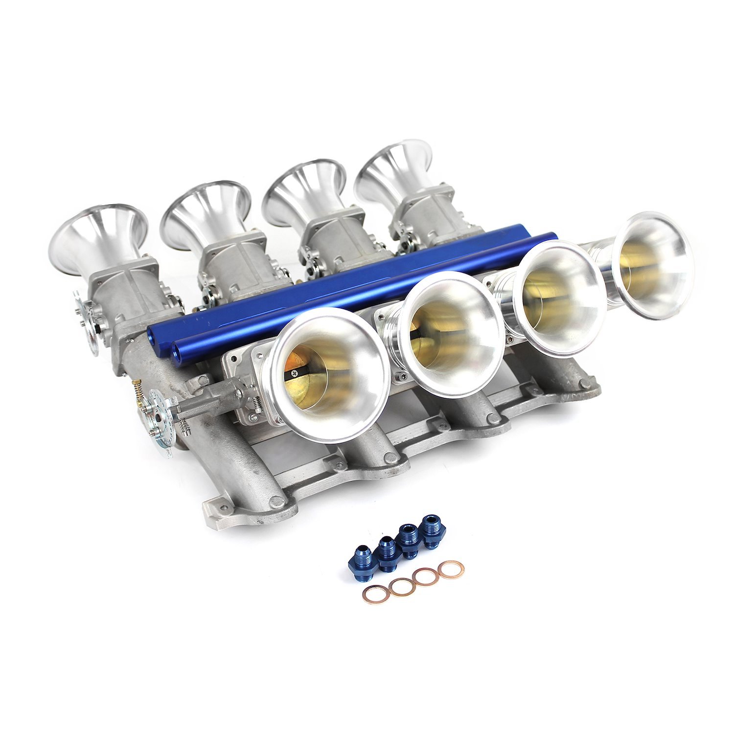 PCE148.1055 Chevy LS7 Side Draft EFI Stack Intake Manifold System Complete [Satin]