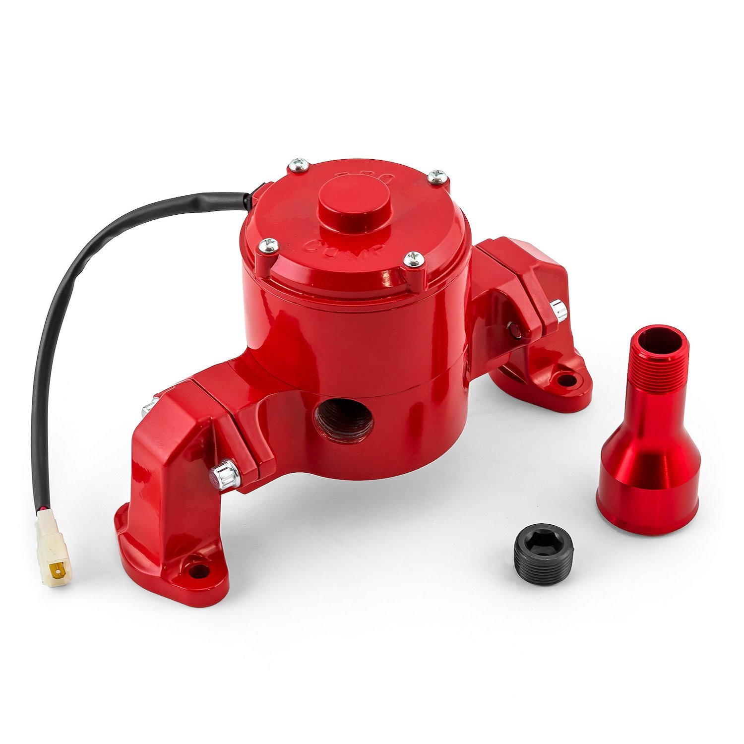 Electric Water Pump Small Block Chevy 350 [Red Powder-Coat]