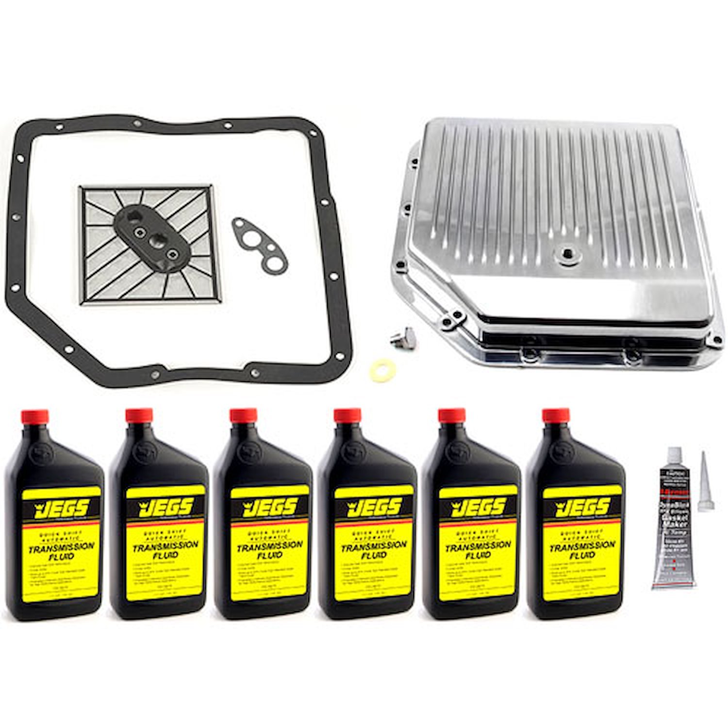 TH350 Transmission Pan Kit Includes: Speedmaster TH350 Finned Aluminum Oil Pan 746-PCE221.1004