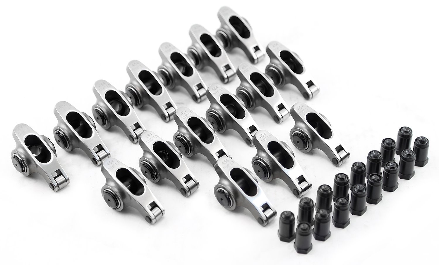 Stainless Steel Roller Rocker Arm Set Small Block Ford 302, 351C Cleveland, Ratio: 1.73