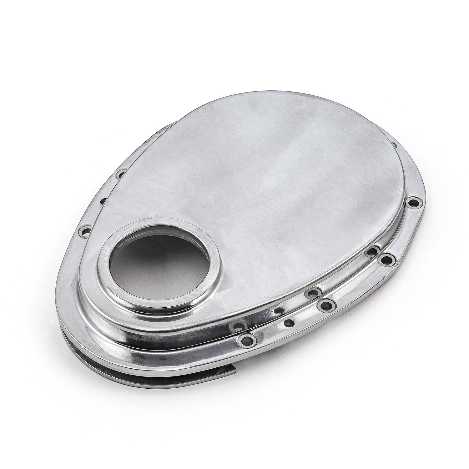 Polished Aluminum Timing Chain Cover Small Block Chevy 350