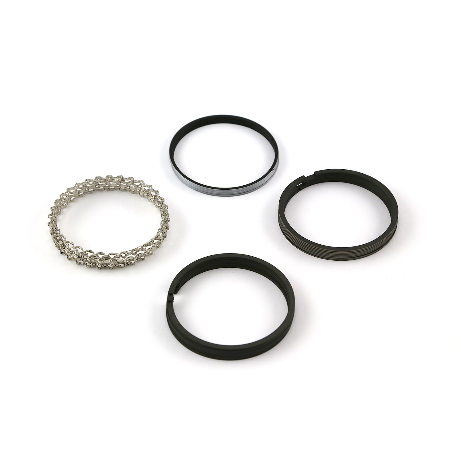 4.030 Bore - 1/16 - 1/16 - 1/8 Plasma Moly Piston Ring Set - Zero Gap