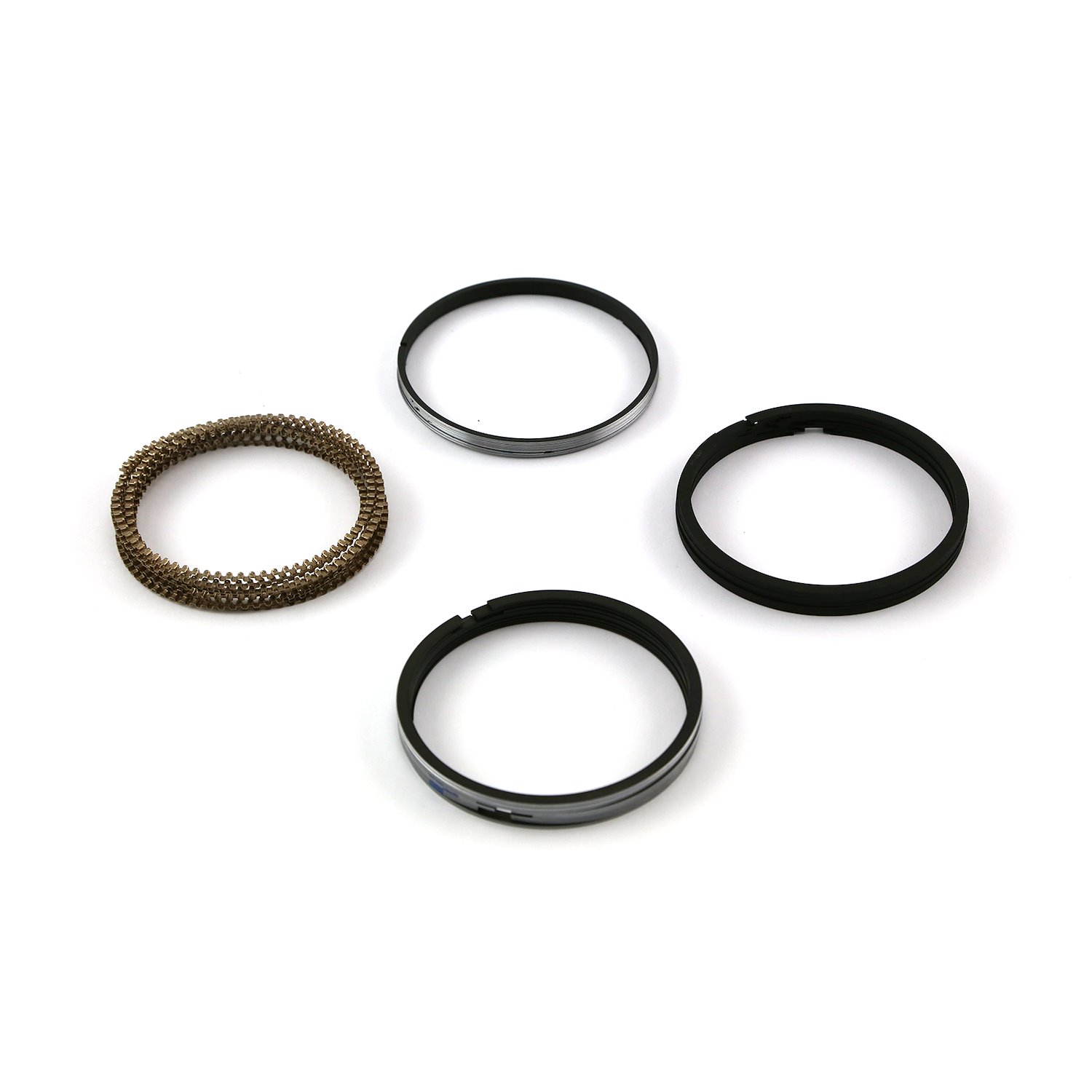 4.060 Bore - 1.5 - 1.5 - 3mm Plasma Moly Piston Ring Set - Zero Gap