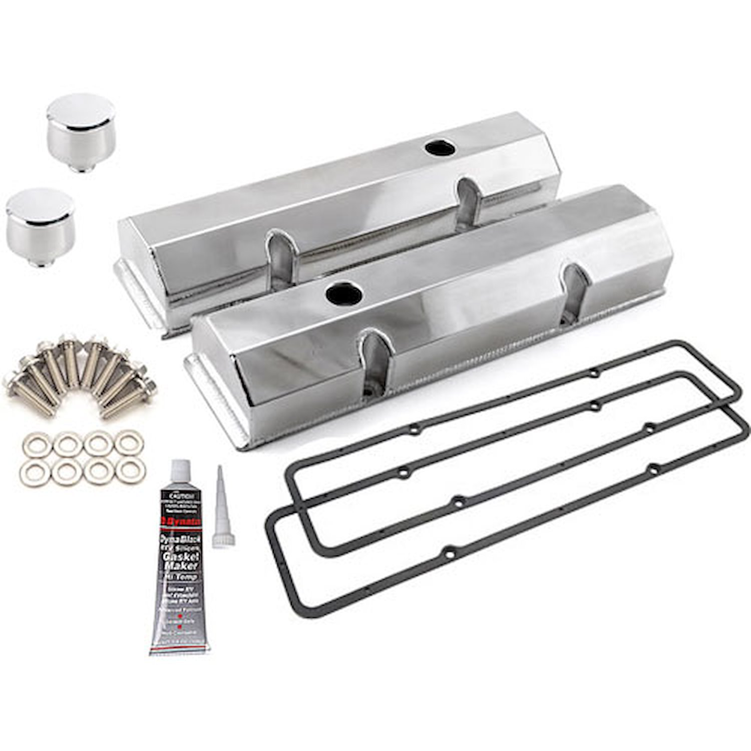 Fabricated Aluminum Valve Cover Kit Small Block Chevy 350 Includes:
