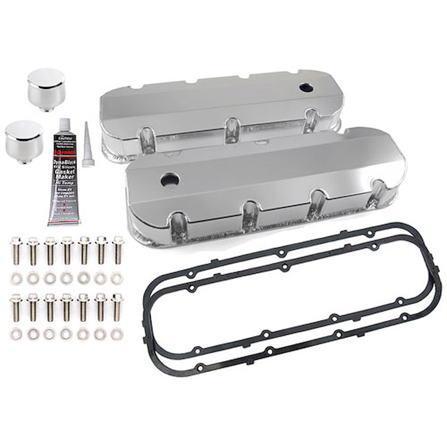 Fabricated Aluminum Valve Cover Kit Big Block Chevy 454 Includes: