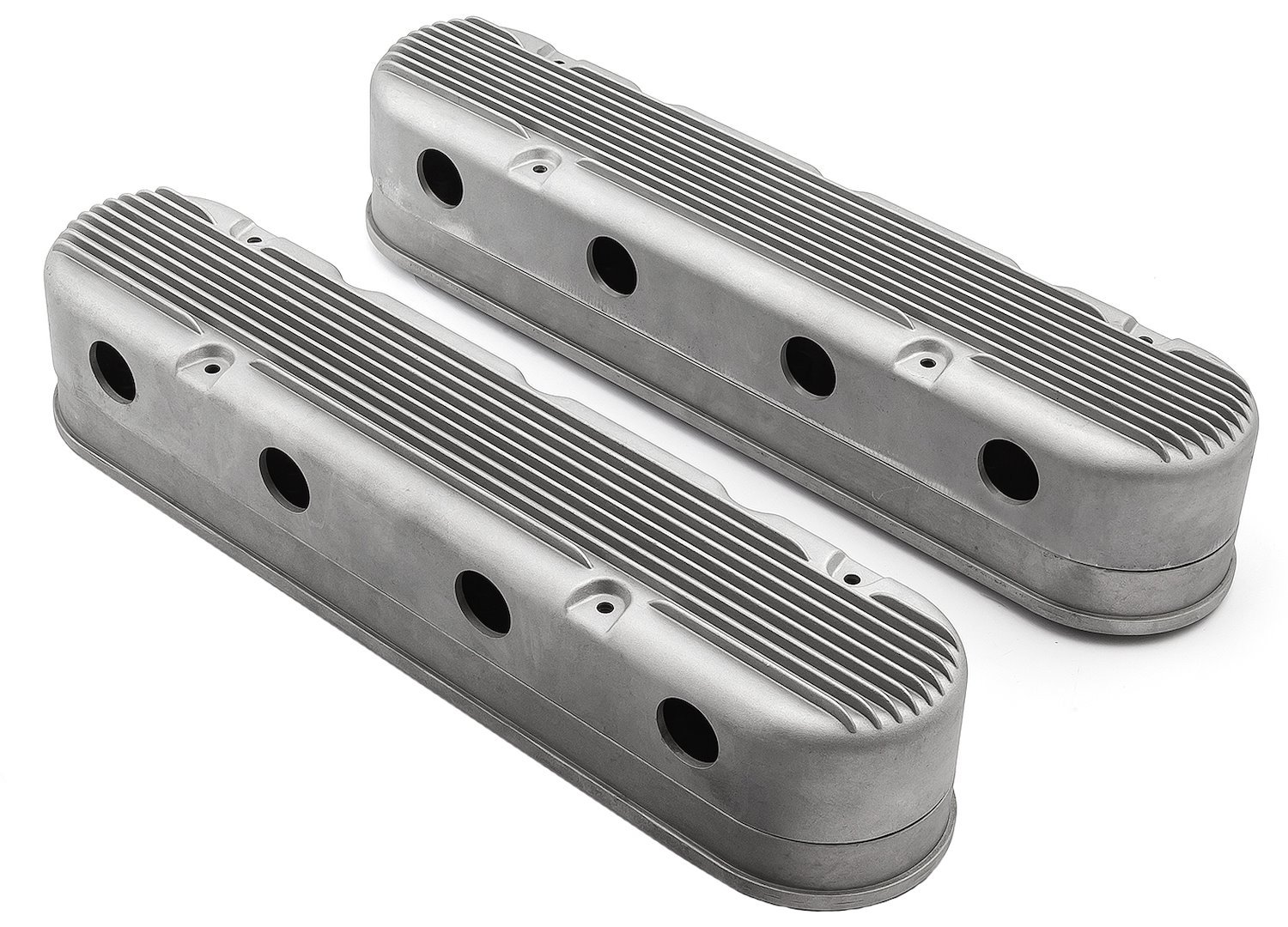 2-Piece Hidden-Coil Aluminum Valve Covers Chevy LS1/LS2/LS6, LS3, and LS7 - Satin