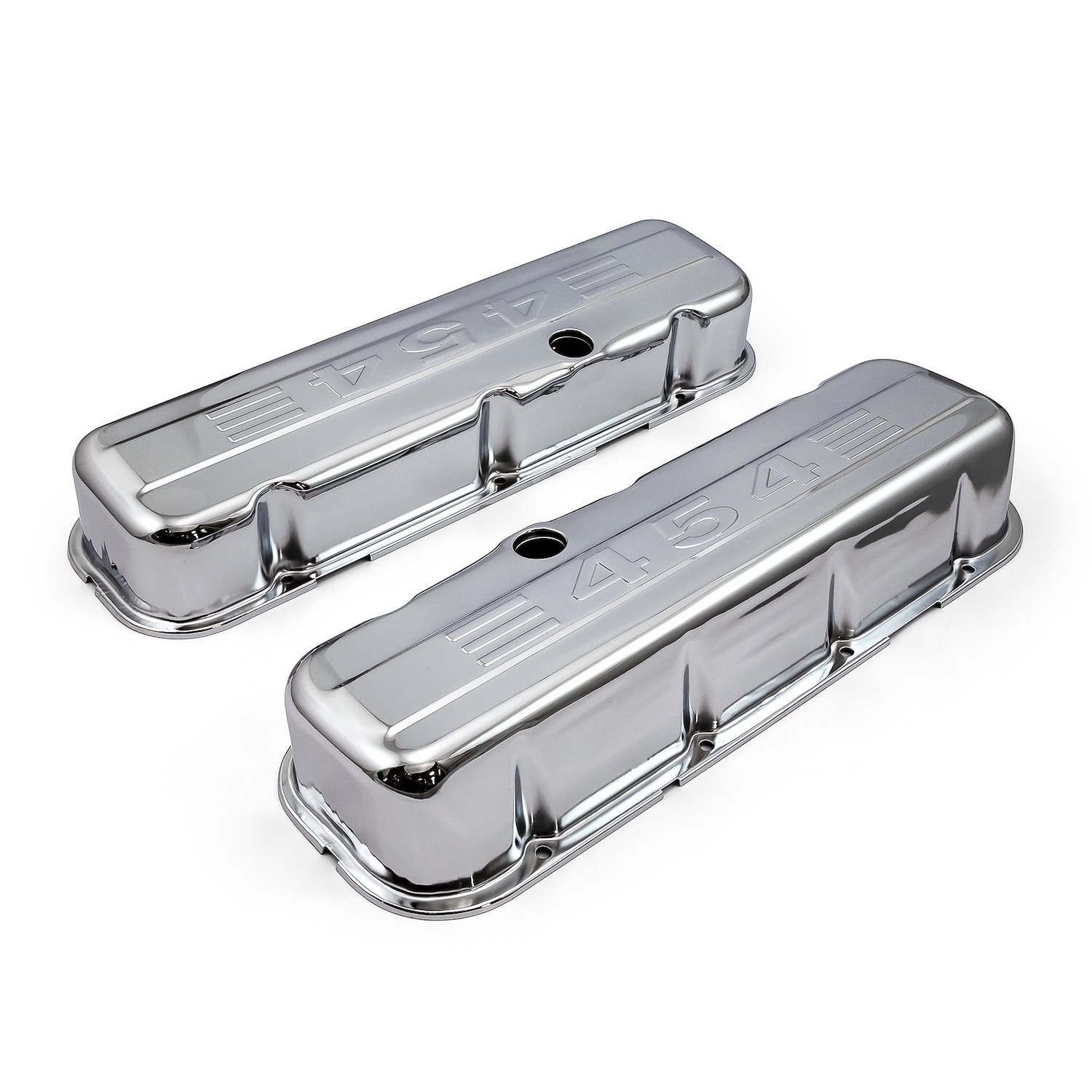 Stamped Steel Valve Covers Big Block Chevy 454 [Chrome]