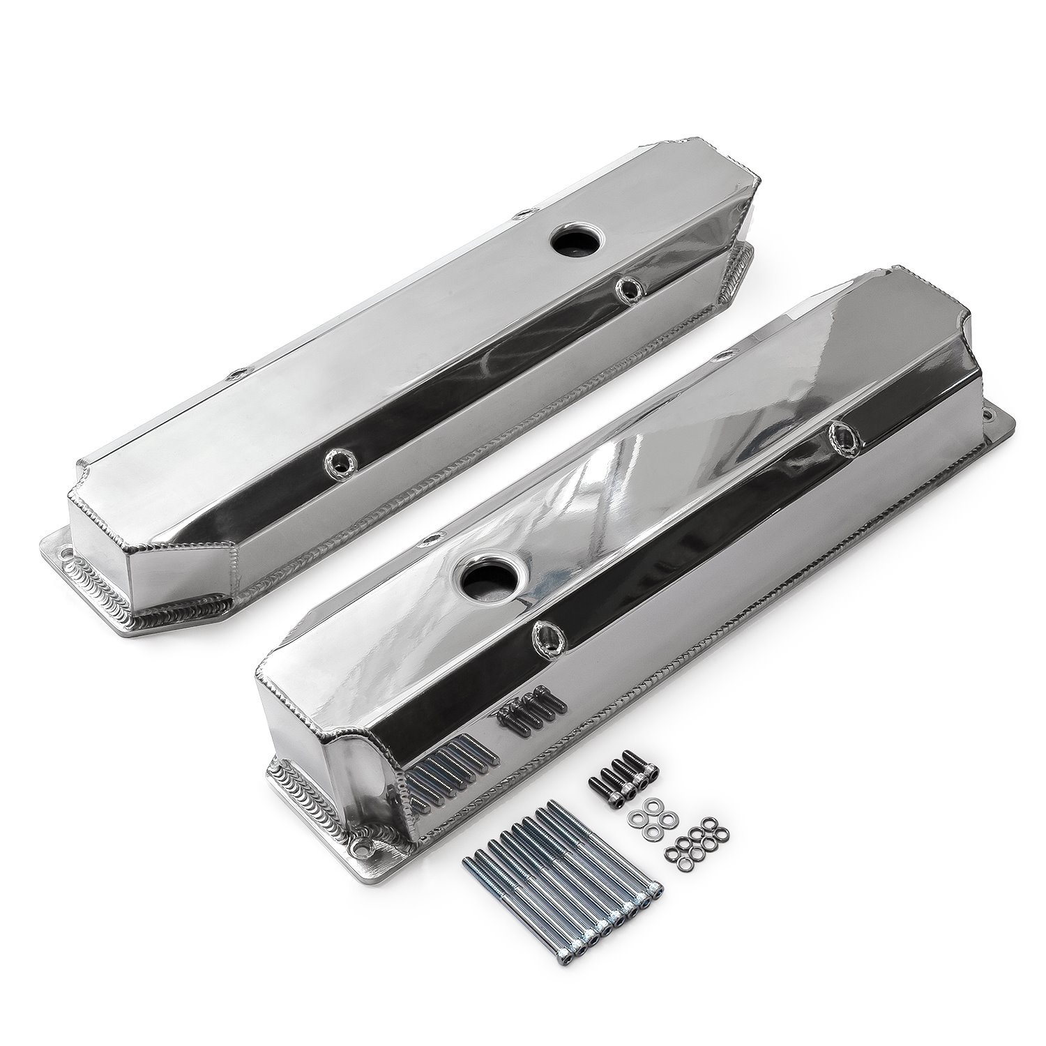 Fabricated Aluminum Valve Covers Big Block Mopar 383/440 [Polished]