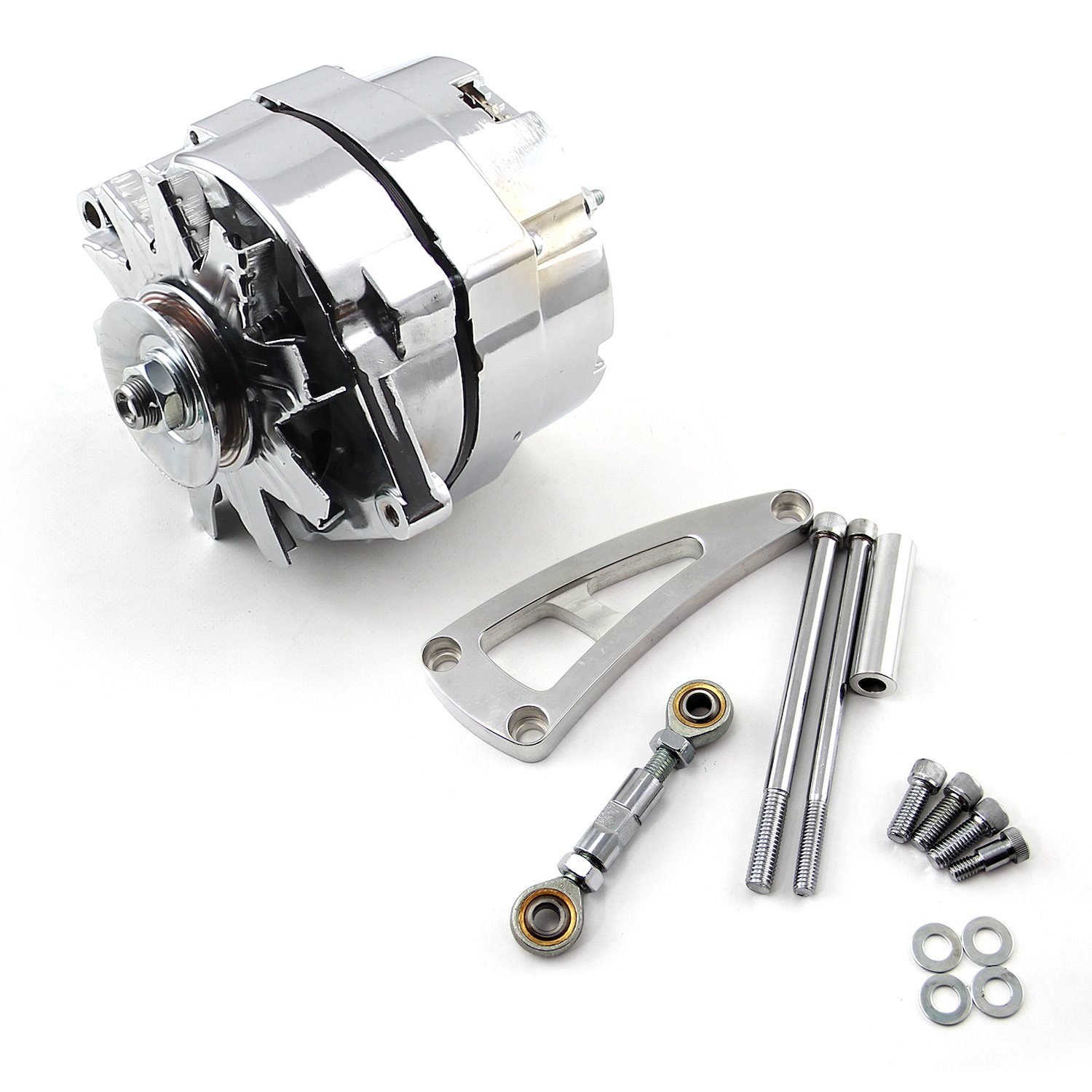 High-Output 3-Wire Alternator & Bracket Kit Big Block Chevy 454 with Long Water Pump
