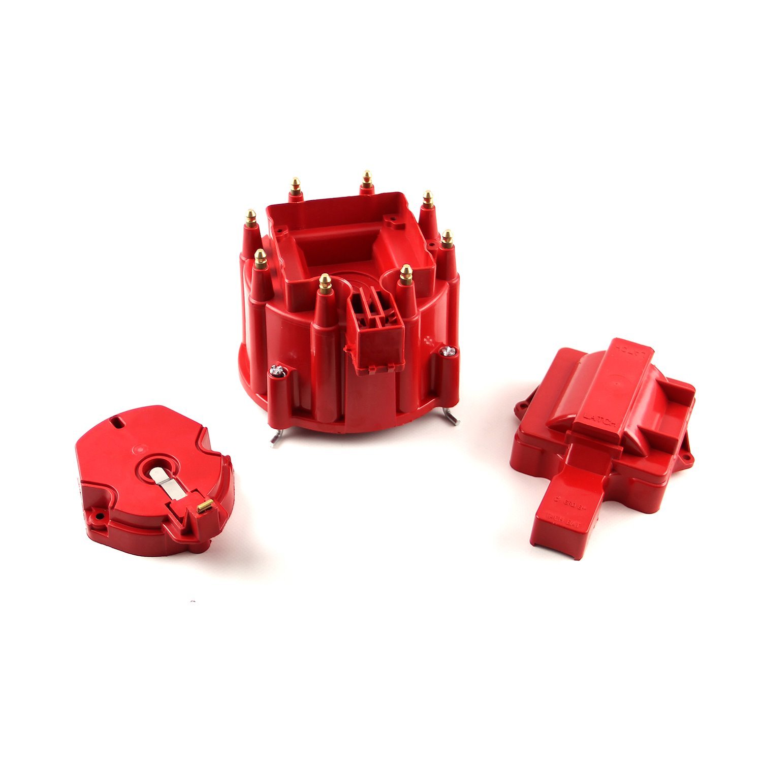 Distributor Cap, Rotor and Coil Cover - Red