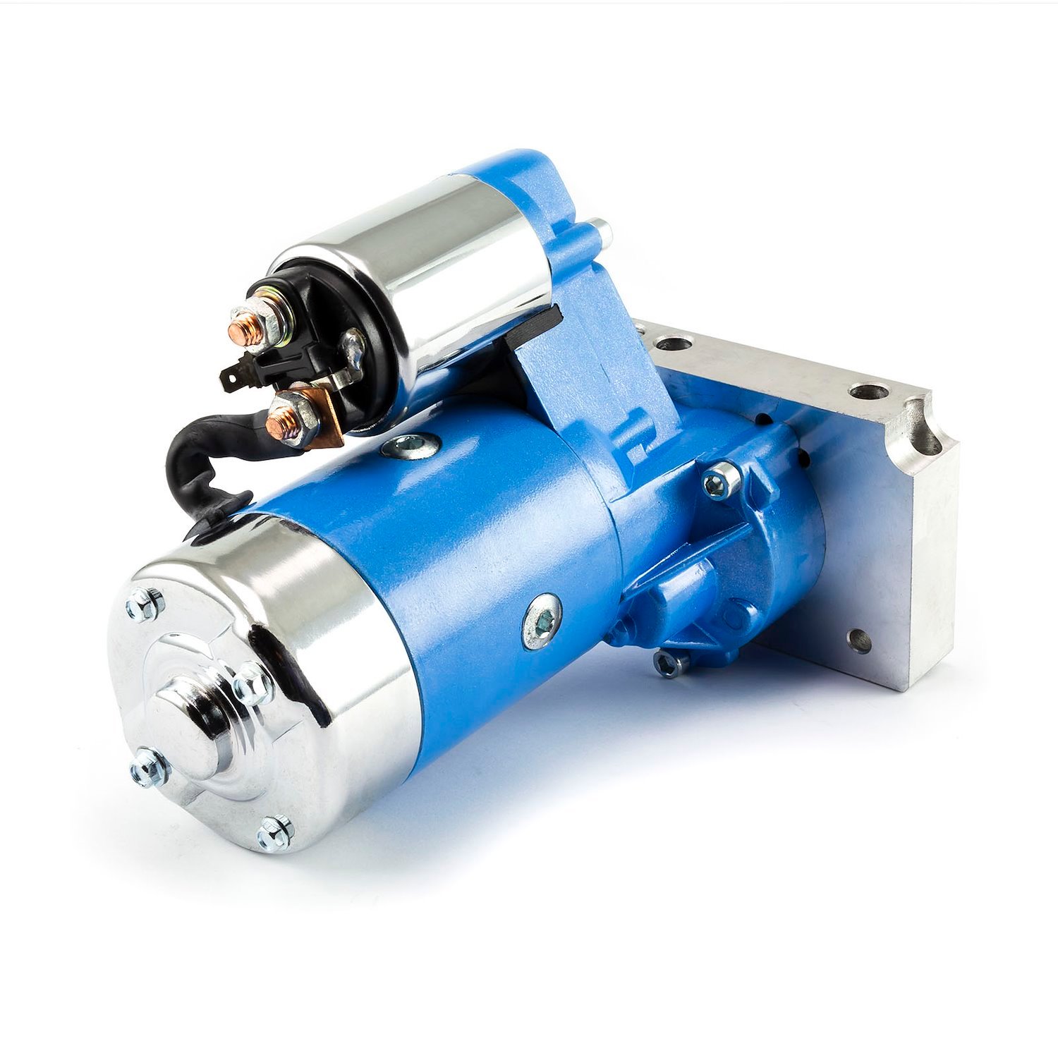 PCE393.1020.04 Mini-Torque Starter for Small Block Chevy 350, Big Block Chevy 454 [Blue Painted Finish]