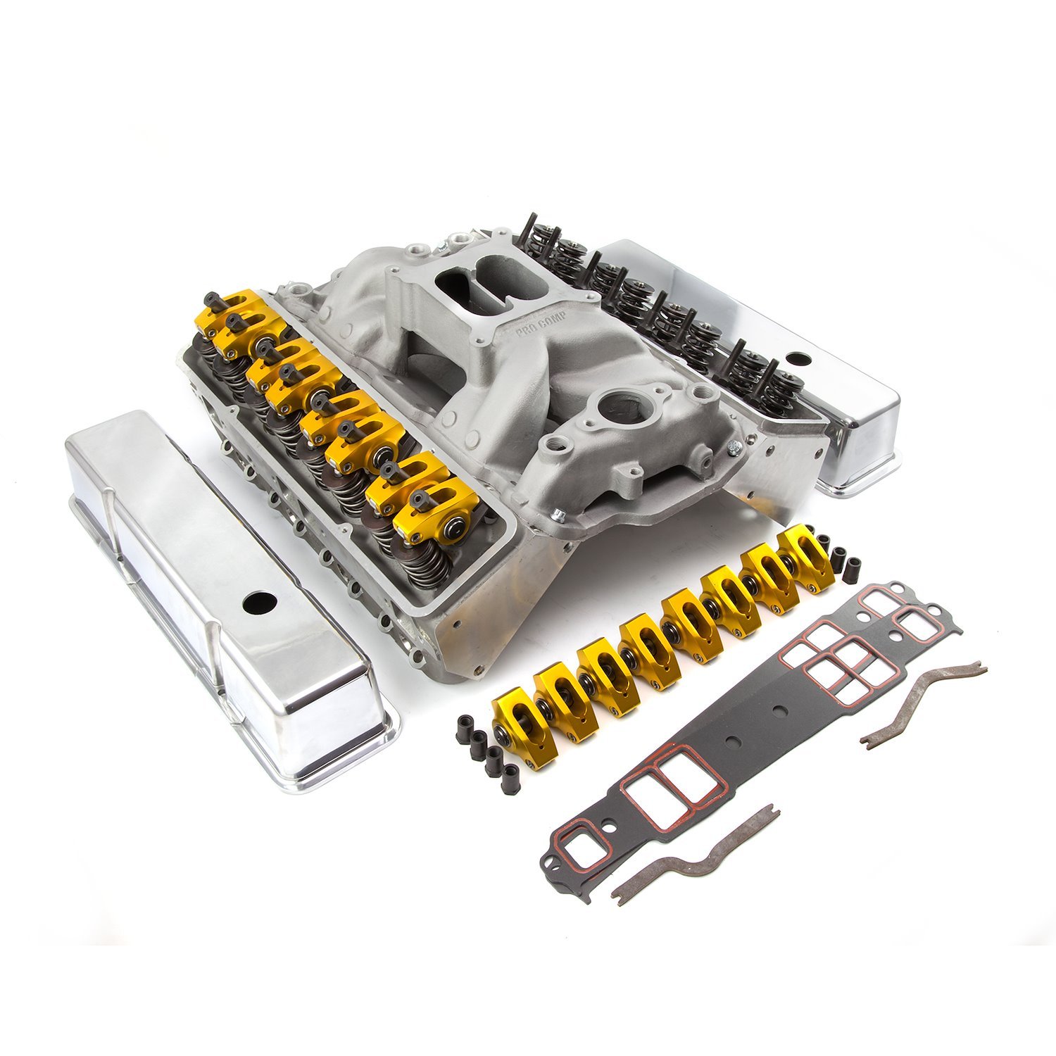 Chevy SBC 350 383 400 Angle Plug Solid Flat Tappet CNC Top End Engine Kit