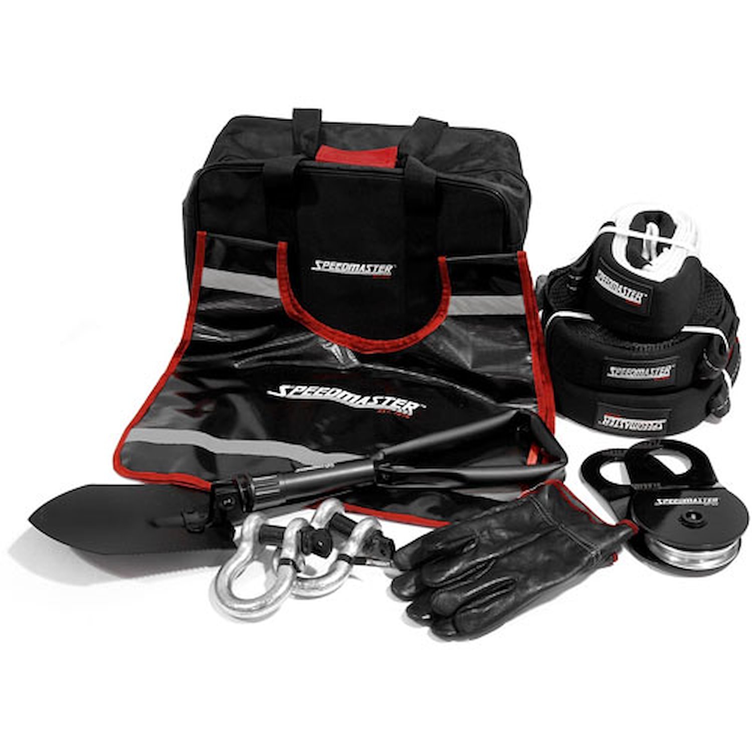 Deluxe 4WD Winch Recovery Kit Plus 10-Piece Kit Includes: Tow Strap