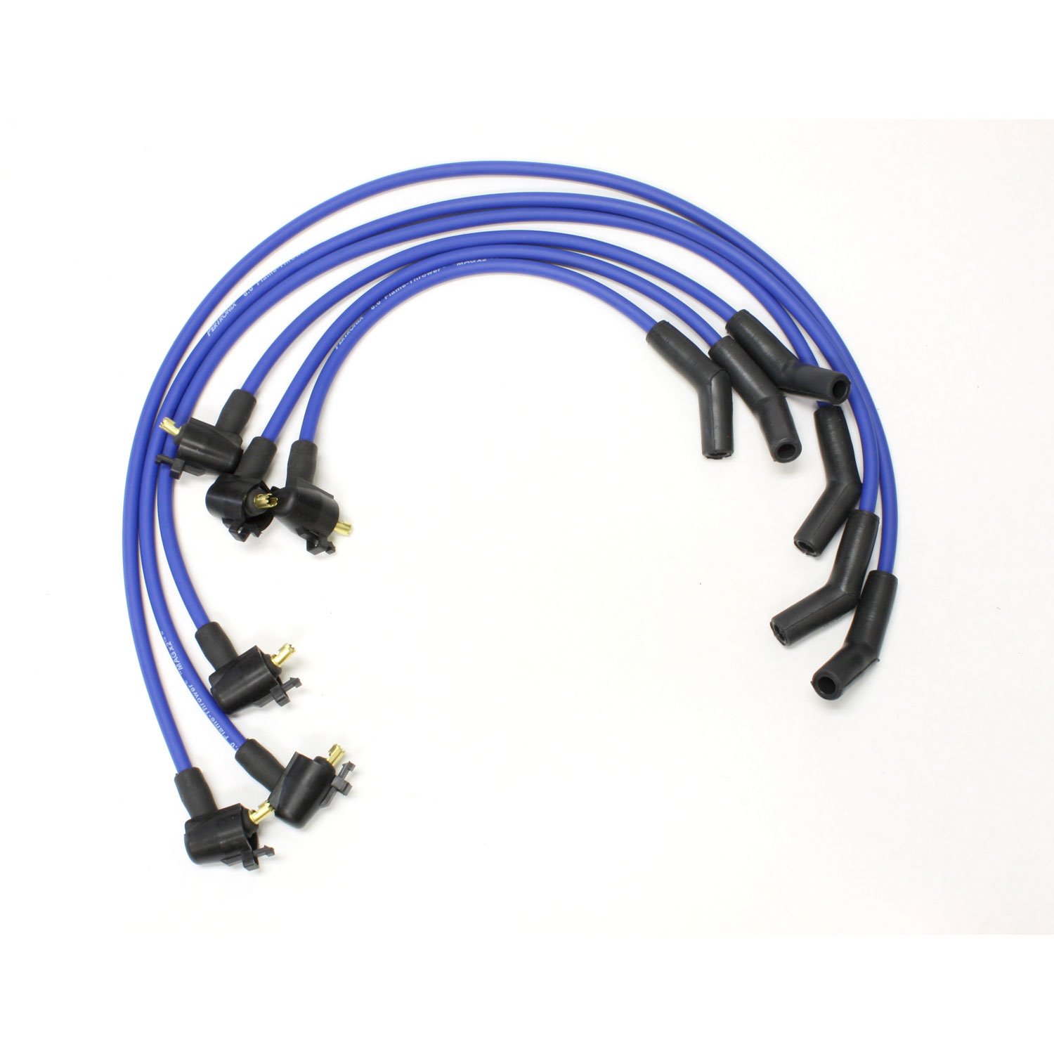 PerTronix 806324 Flame-Thrower Spark Plug Wires 6 cyl Ford Custom Fit Blue