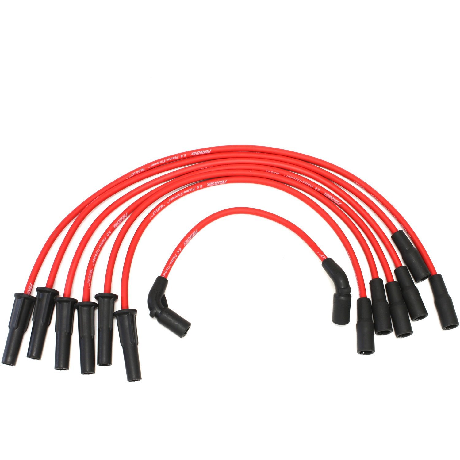PerTronix 806425 Flame-Thrower Spark Plug Wires 6 cyl GM Custom Fit Red
