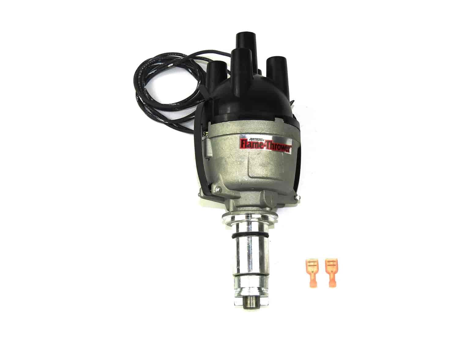 PerTronix D173401 Flame-Thrower Electronic Distributor Cast British 23D 4 cyl Plug and Play with Ign
