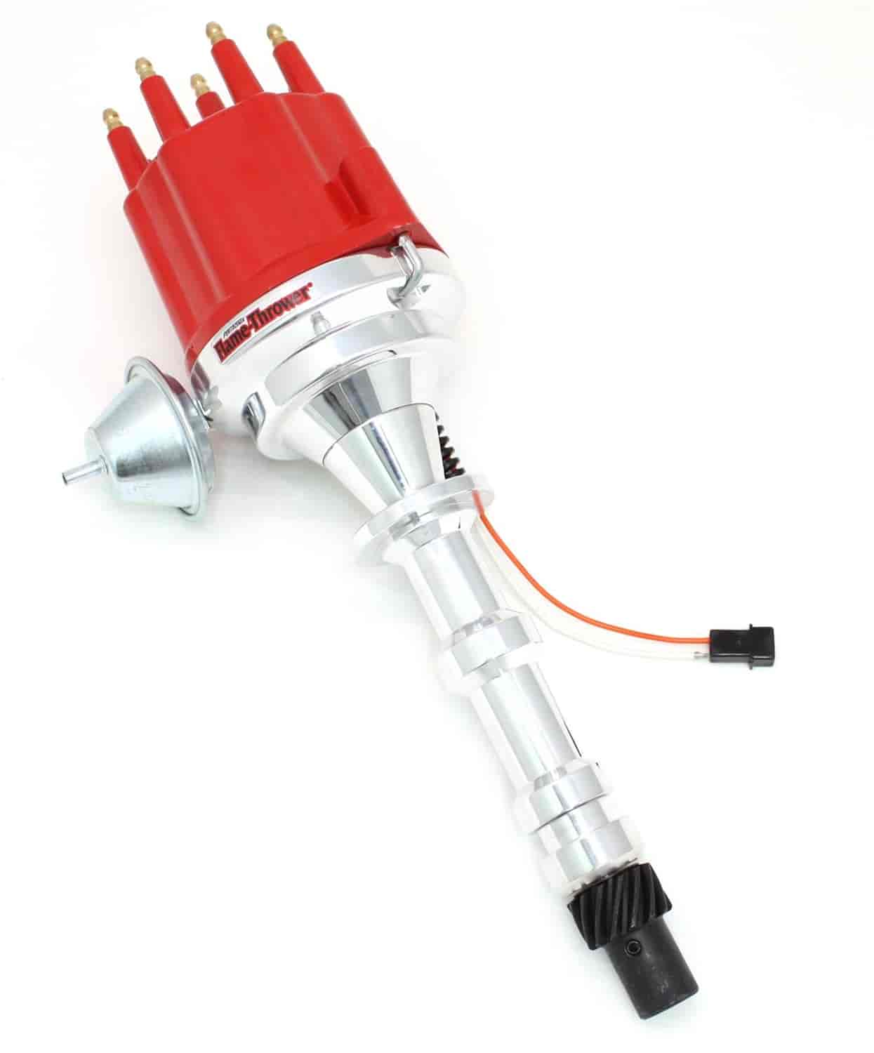 PerTronix D301711 Flame-Thrower Electronic Distributor Billet Magnetic Trigger Chevy 348-409 Red Mal