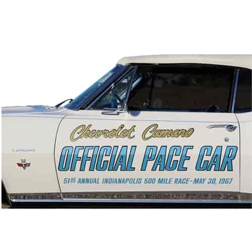 Pace Car Door Decal Kit for 1967 Chevrolet Camaro