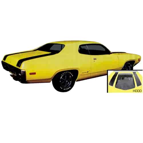 Hood and Deck Stripe Kit for 1972 Plymouth Road Runner