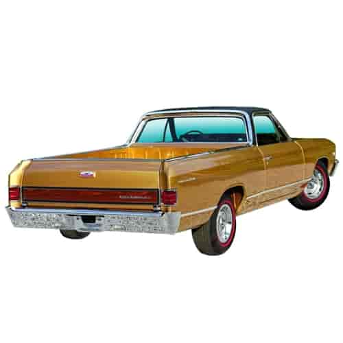 Tailgate Wood Grain Decal for 1967 Chevy El Camino