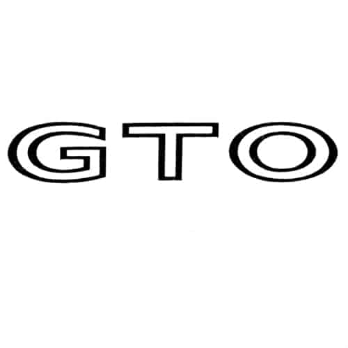 GTO Fender Decal for 1968-1973 Pontiac GTO