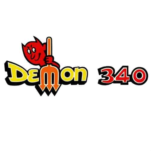 "Demon 340" Decal for 1971-1972 Dodge Demon