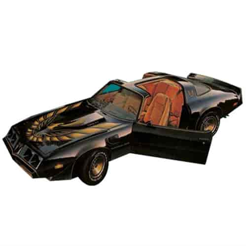 Trans Am Turbo Black "Special Edition" Decal Kit w/ Molded Stripes for 1980 Firebird Trans Am Turbo