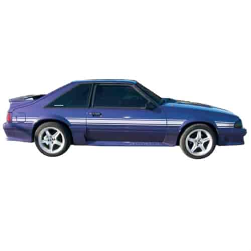 SAAC-Style Mid Body Stripe Kit for 1987-1993 Mustang
